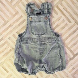 GAP Baby Ruffle Denim Shortalls, 0-3mo - NWOT